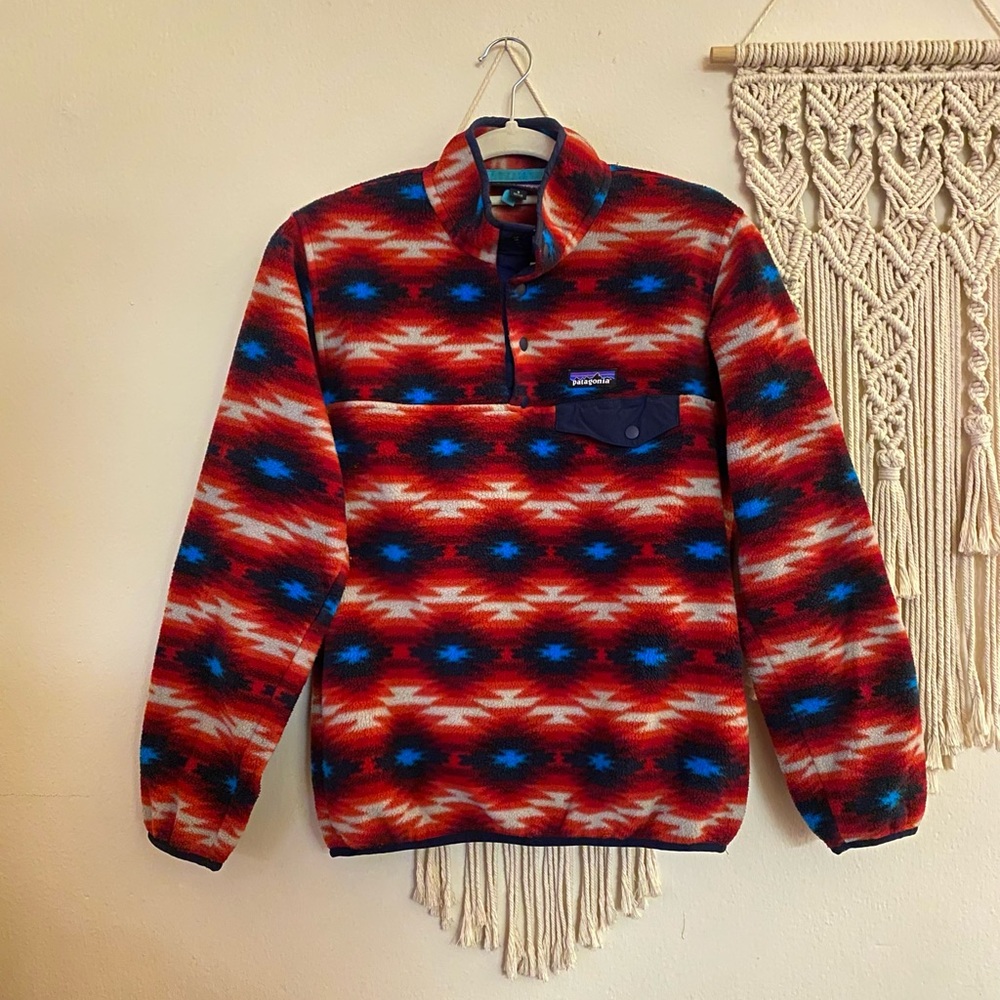 Patagonia Women’s Wild Desert Aztec Print Synchilla Fleece